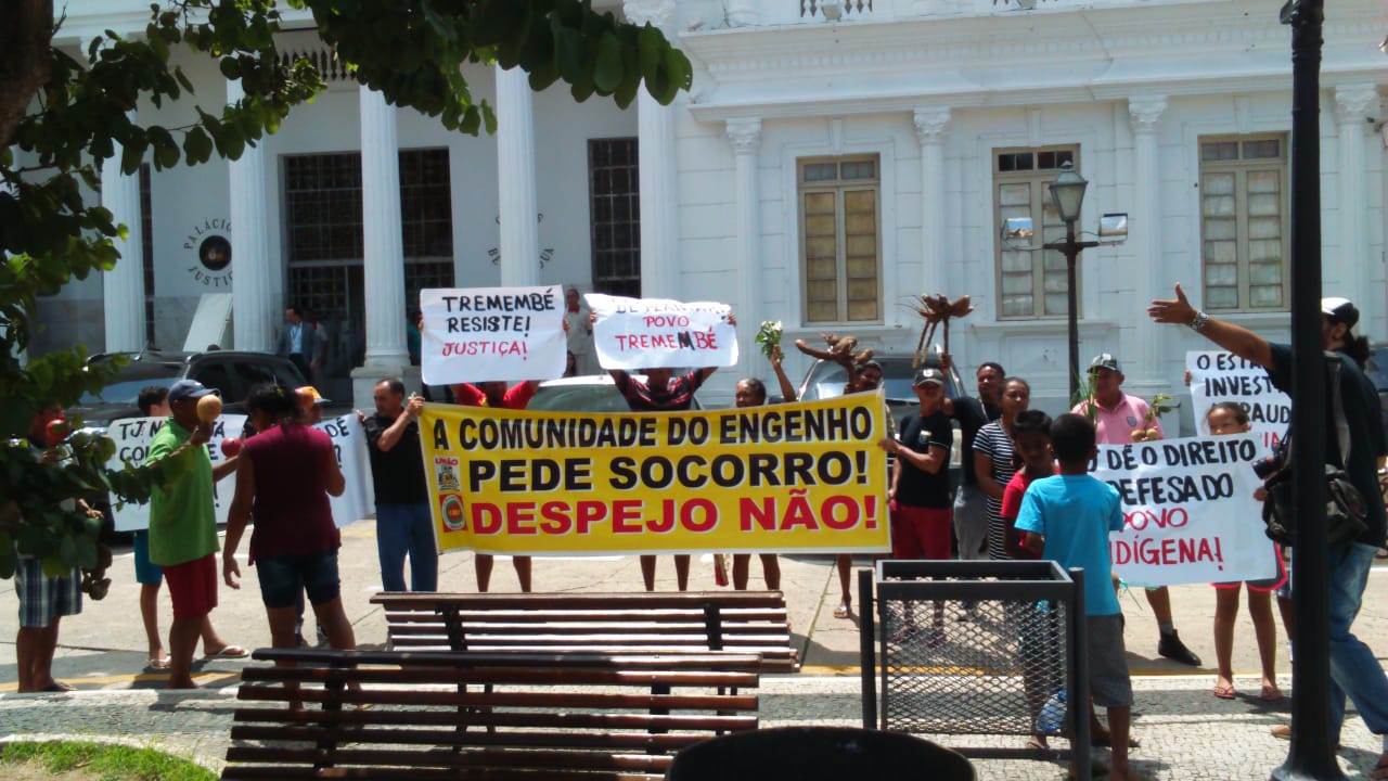 Manifestação de indígenas maranhenses da etnia Tremembé
