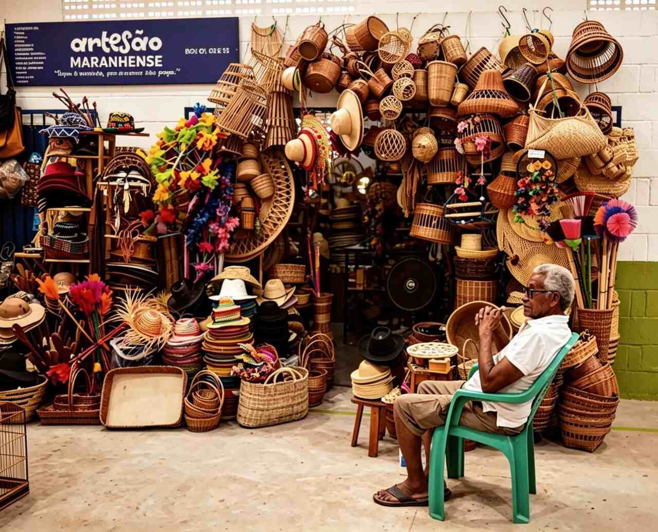 Trabalho e ancestralidade: a memória viva na produção do artesanato local.